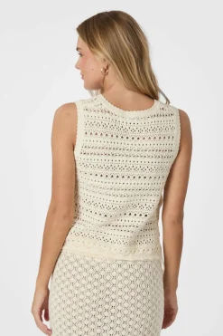 Sale Neo Noir Catana Crochet Knit Top 165990 122