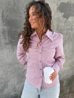Sale Dear Molly Cecilie 154831B Pink W.blue Strip