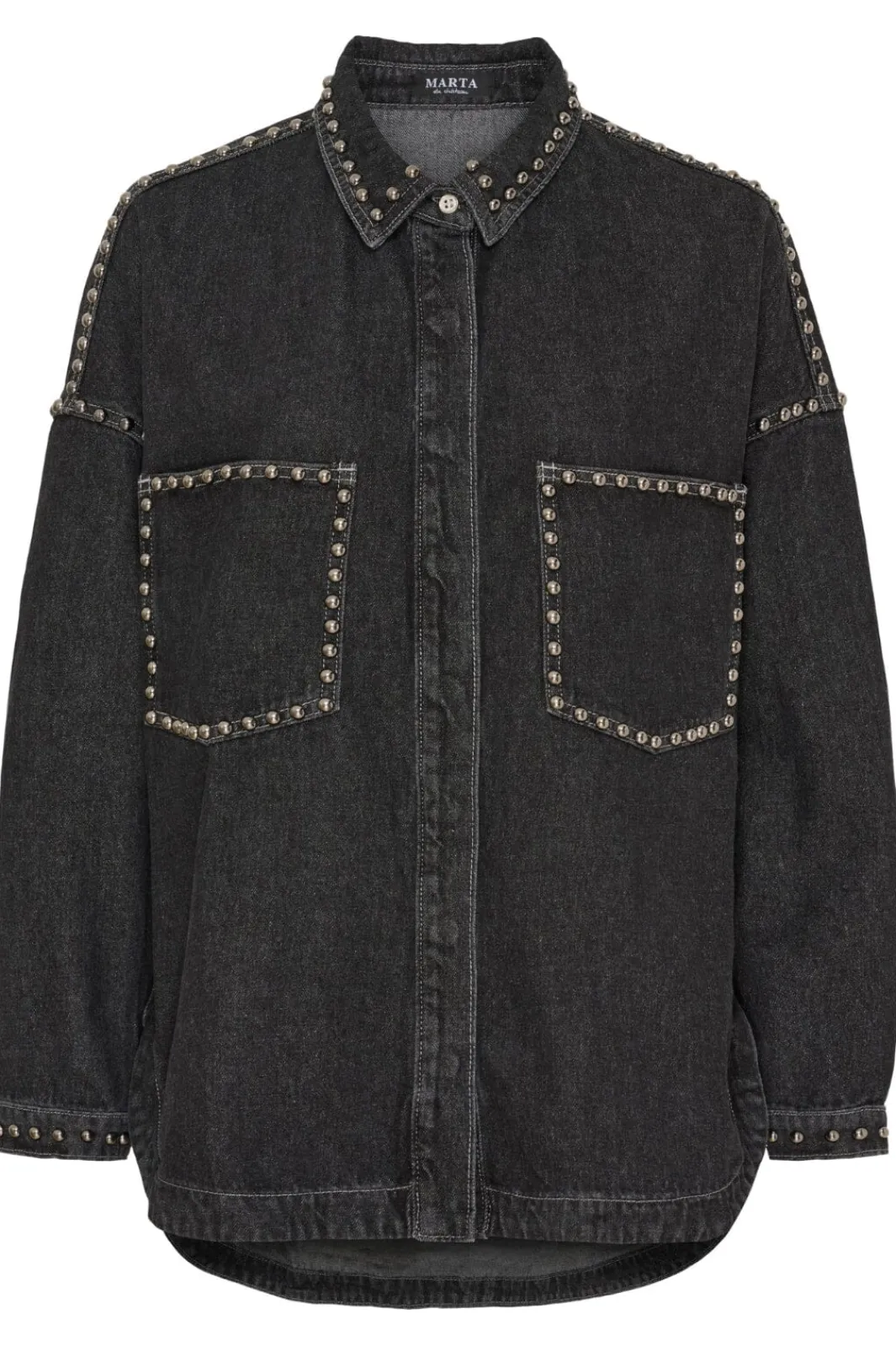 Discount Marta Du Chateau Ceila Shirt MDC222-V8304 Grey