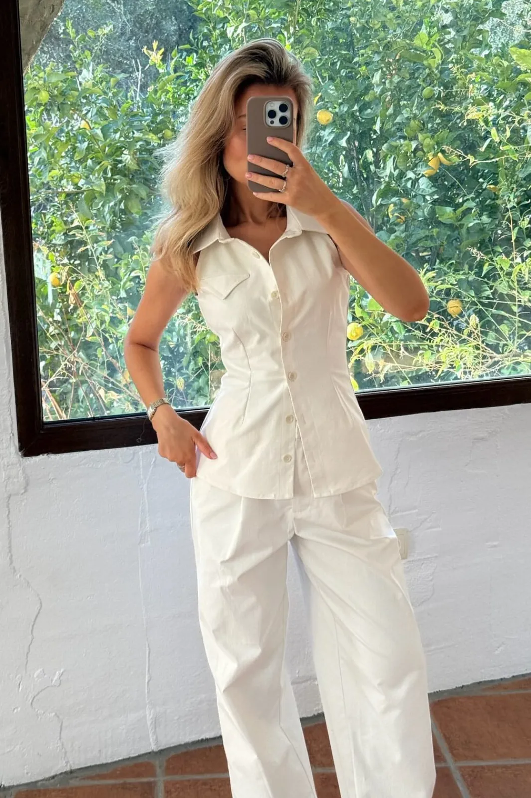 Outlet BYIC Celinaic Pants A2351 White