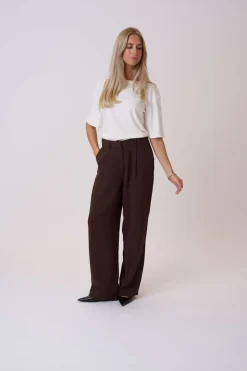 Sale BYIC Celinaic Pants A2351 Dark Brown Texture