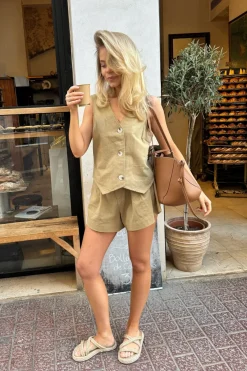 Sale BYIC Celinaic Vest lkhaki Light Khaki