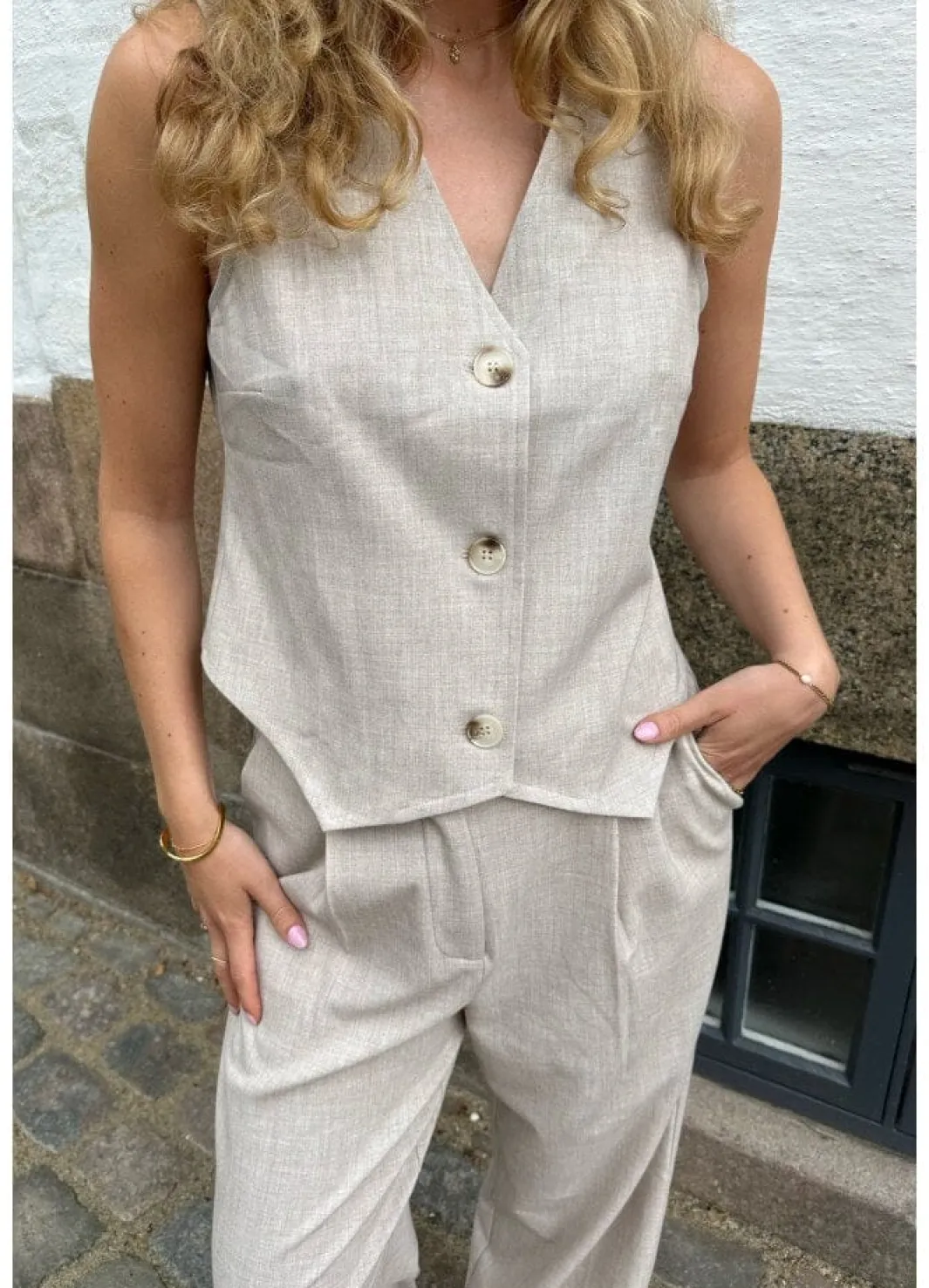 Outlet BYIC Celinaic Vest b Beige