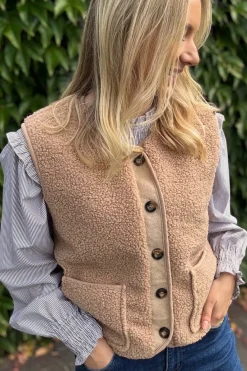 Best Marta Du Chateau Cemmie Vest 25172 Camel