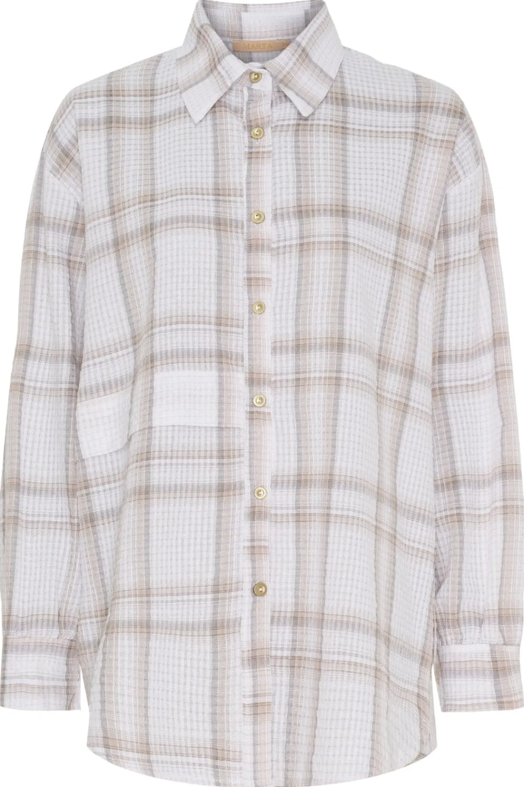 Outlet Marta Du Chateau Cfaustina Shirt 6891 Beige