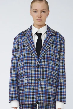 Sale Stella Nova Checked Blazerck53-7193 430 Multi Checks