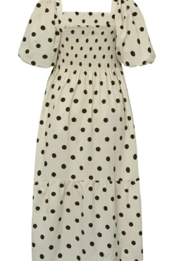 Discount A-View Cheri Dot Dress 186 Sand/Brown