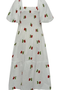 New A-View Cheri Fruit Dress 198 White/Red