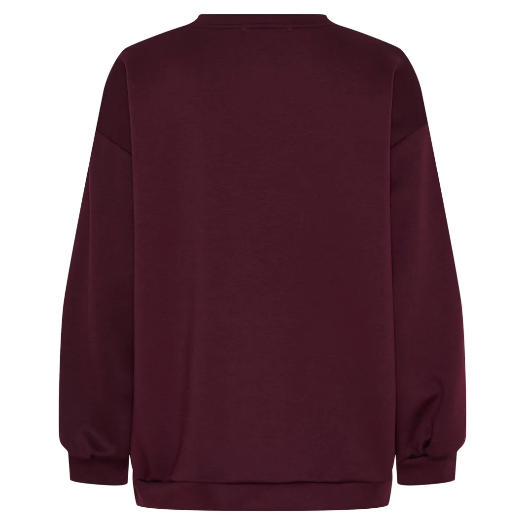 Marta Du Chateau Chibiscus Sweatshirt 22659 Bordeaux