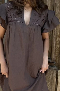 Clearance Continue Christel Dress 14969 Brown