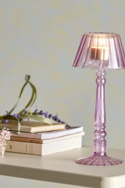 Outlet Bloomingville Cisco Fyrfadsstage, Rosa, Glas 82061722 Rose