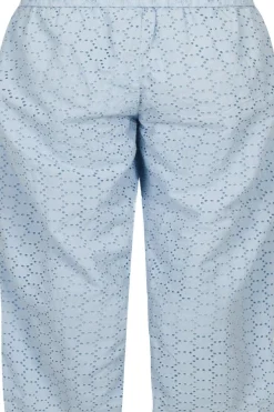 Outlet Neo Noir Claira Broiderie Pants Light Blue