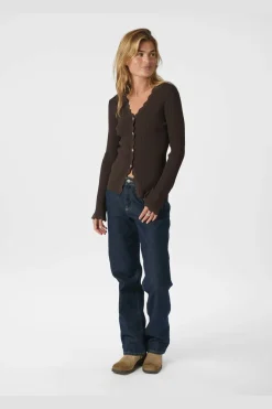 Sale Neo Noir Clara Stitch Knit Blouse 164484 676