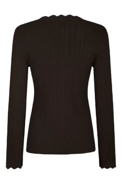 Sale Neo Noir Clara Stitch Knit Blouse 164484 676