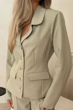 New BYIC Claraic Blazer A23904 Dusty Beige