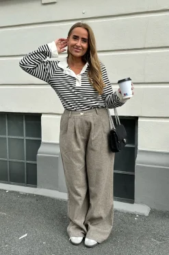Best BYIC Claraic Pants brownm Brown Melange
