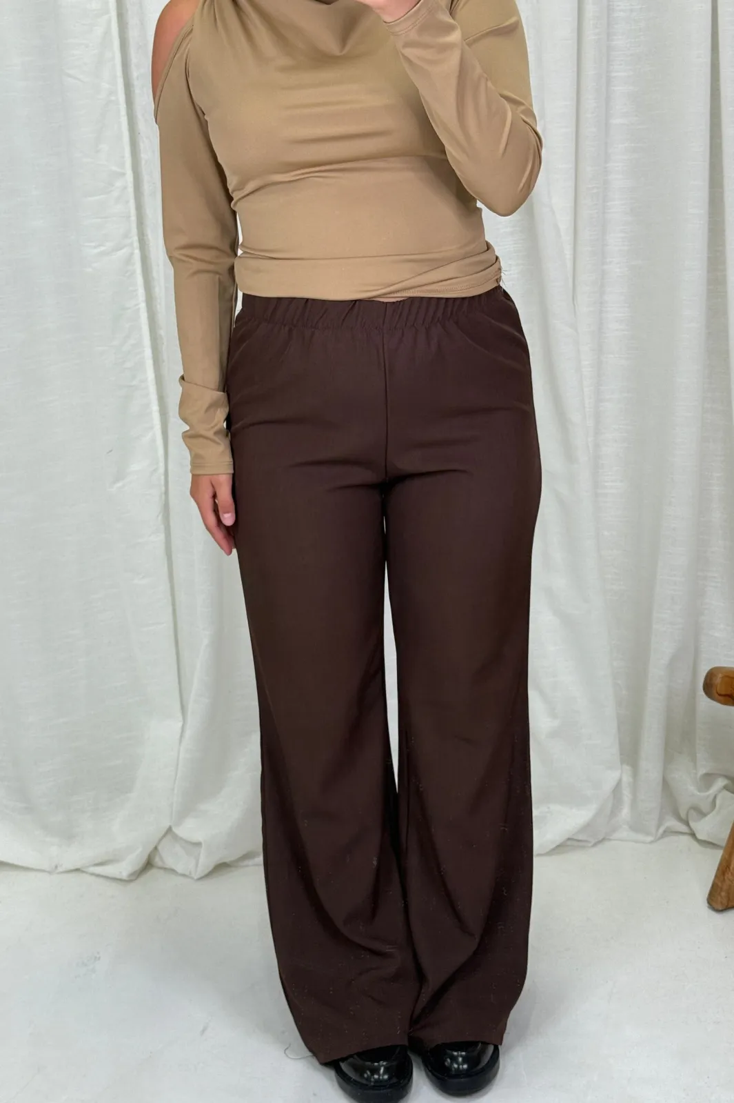 Online A-bee Clarice Pants Dark Maroon
