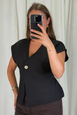 Discount A-bee Clarice Top Black