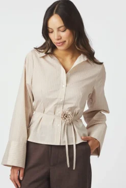 Best Neo Noir Clarida Rose Stripe Shirt 166504 191