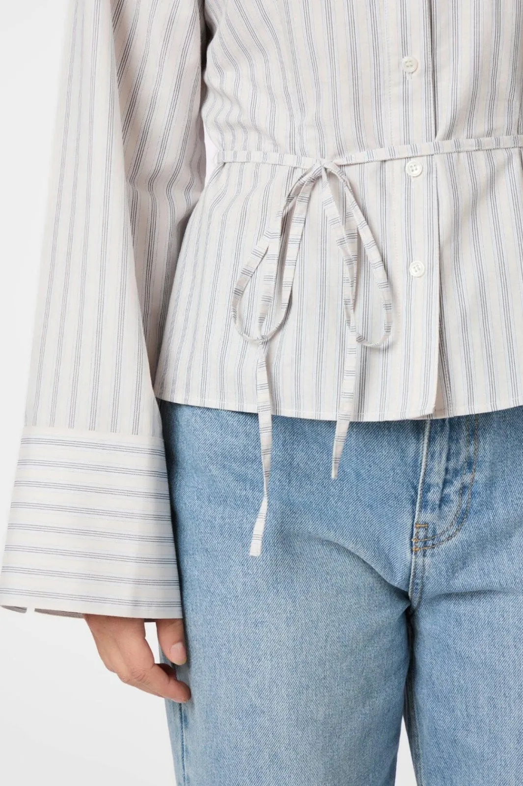 Sale Neo Noir Clarida Stripe Shirt 164934 122