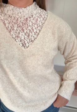 Outlet A-bee Clarisse Striktrøjer Beige
