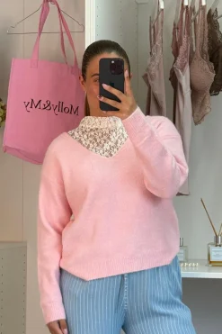 Online A-bee Clarisse Striktrøjer Pink