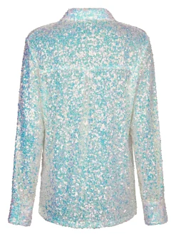 Discount Valentin Studio Classy Sequins Shirt offwhite