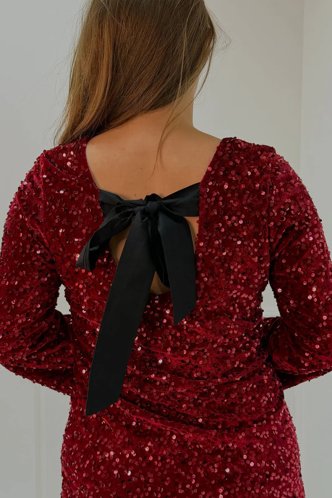 A-bee Claudia dress Burgundy
