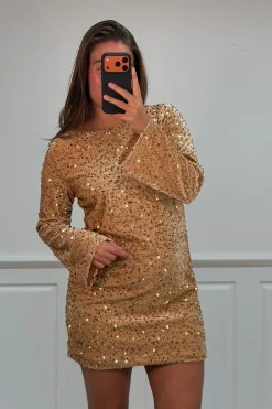 Best A-bee Claudia dress Gold