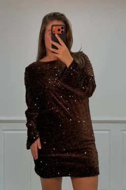 Hot A-bee Claudia dress Dark Brown