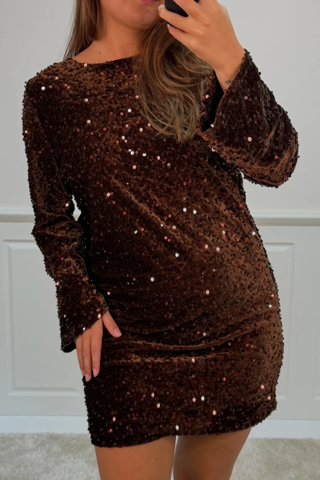 Hot A-bee Claudia dress Dark Brown