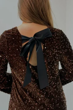 Hot A-bee Claudia dress Dark Brown