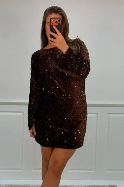Hot A-bee Claudia dress Dark Brown