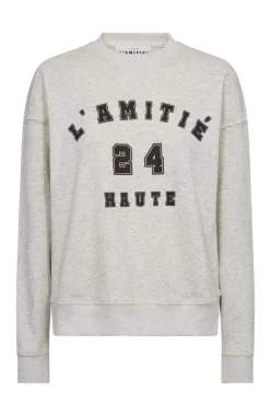 Outlet Haute L'Amitié College Curve Sweat HL10256 Pearl Melange