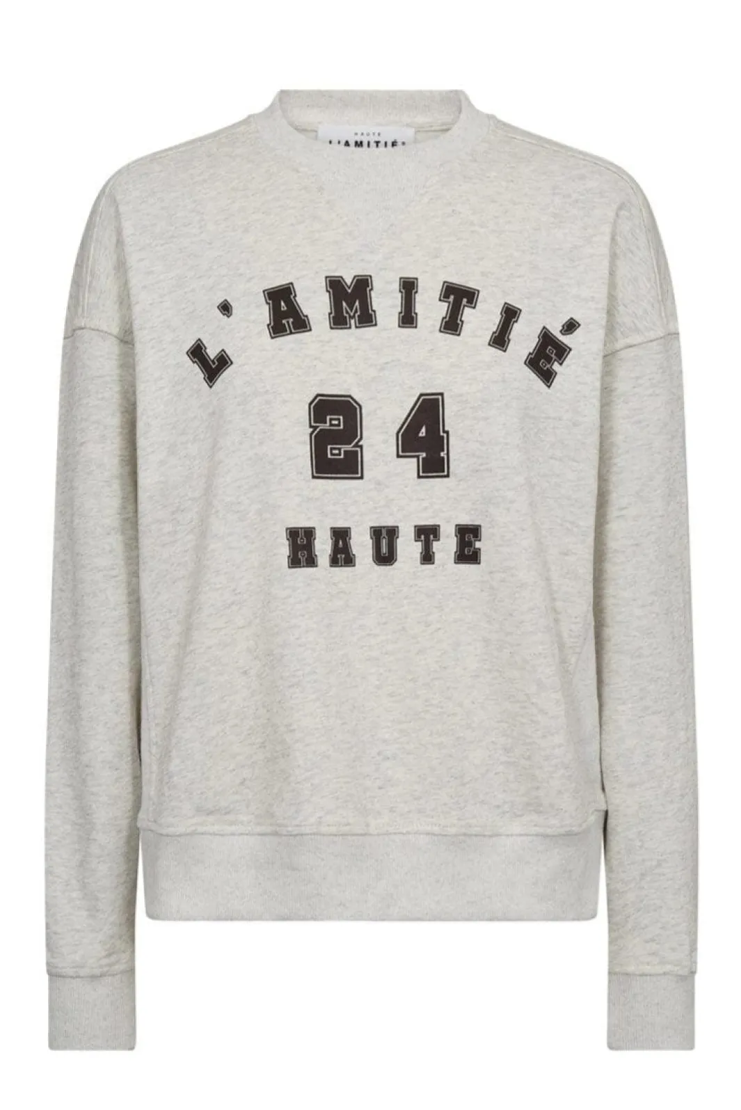 Outlet Haute L'Amitié College Curve Sweat HL10256 Pearl Melange