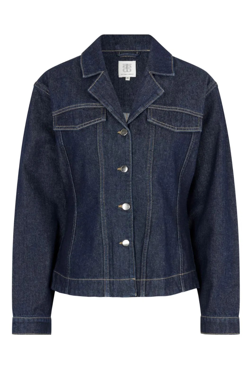 Online Second Female Columbus Jacket 57948 5998 Dark blue denim