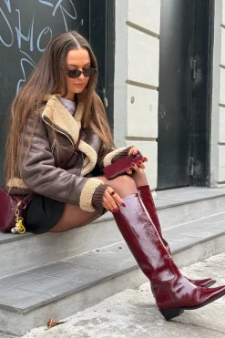 Outlet Phenumb Copenhagen Confidence P Leather Patent PB-1311-P Bordo