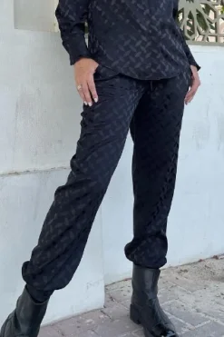 Outlet Karmamia Cora Pants Black Keffiyeh Jacquard