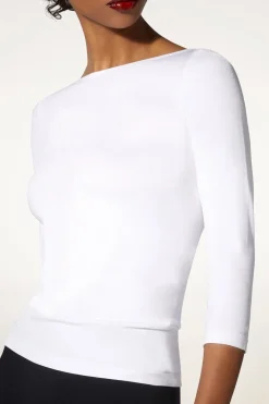 Clearance Wolford Cordoba Top Long Sleeves55040 1001 White