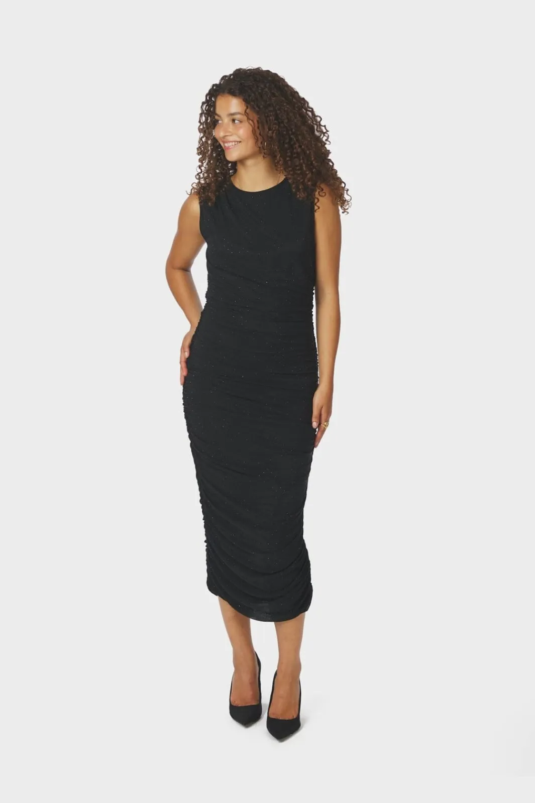 Best Neo Noir Corilina Stone Mesh Dress 166912 100