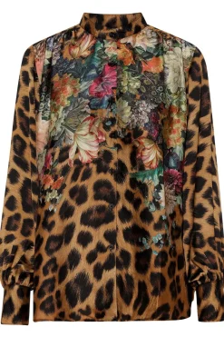 Outlet Karmamia Cornelia Shirt Flower Leopard