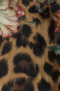 Outlet Karmamia Cornelia Shirt Flower Leopard