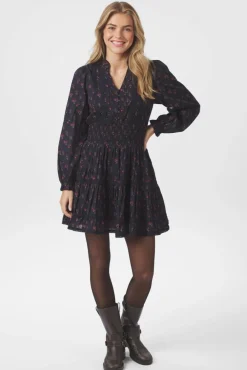 Online Neo Noir Cornell Fine Print Dress 166552 702