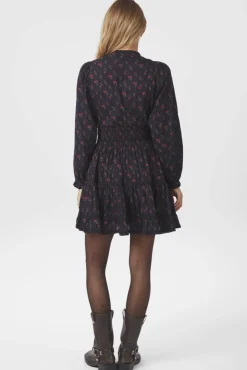 Online Neo Noir Cornell Fine Print Dress 166552 702