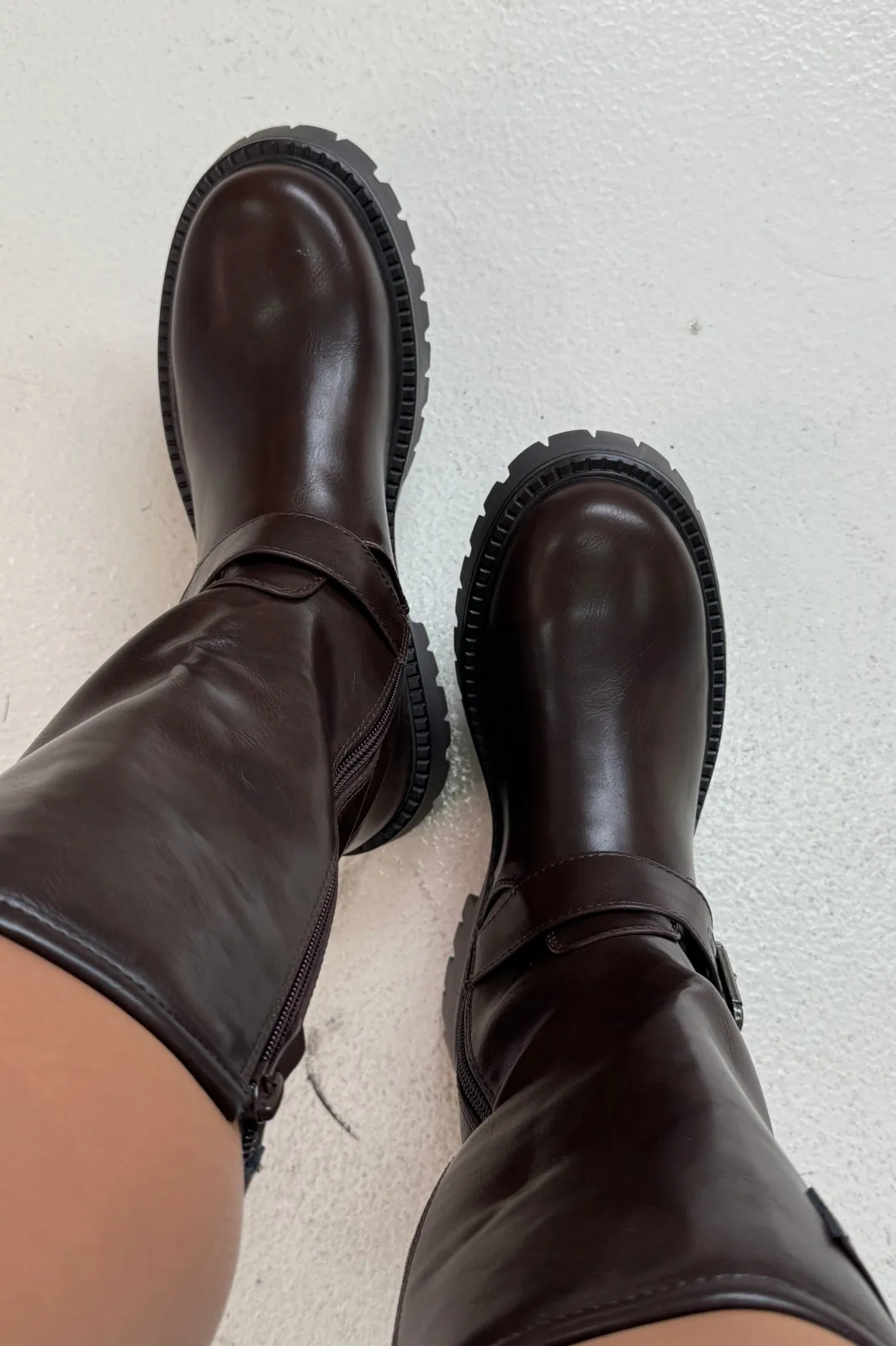 Online Bloom Cosmos Boots Dark Maroon