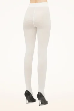 Sale Wolford Cotton Rib Tights 1051 Ecrue