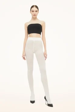 Sale Wolford Cotton Rib Tights 1051 Ecrue