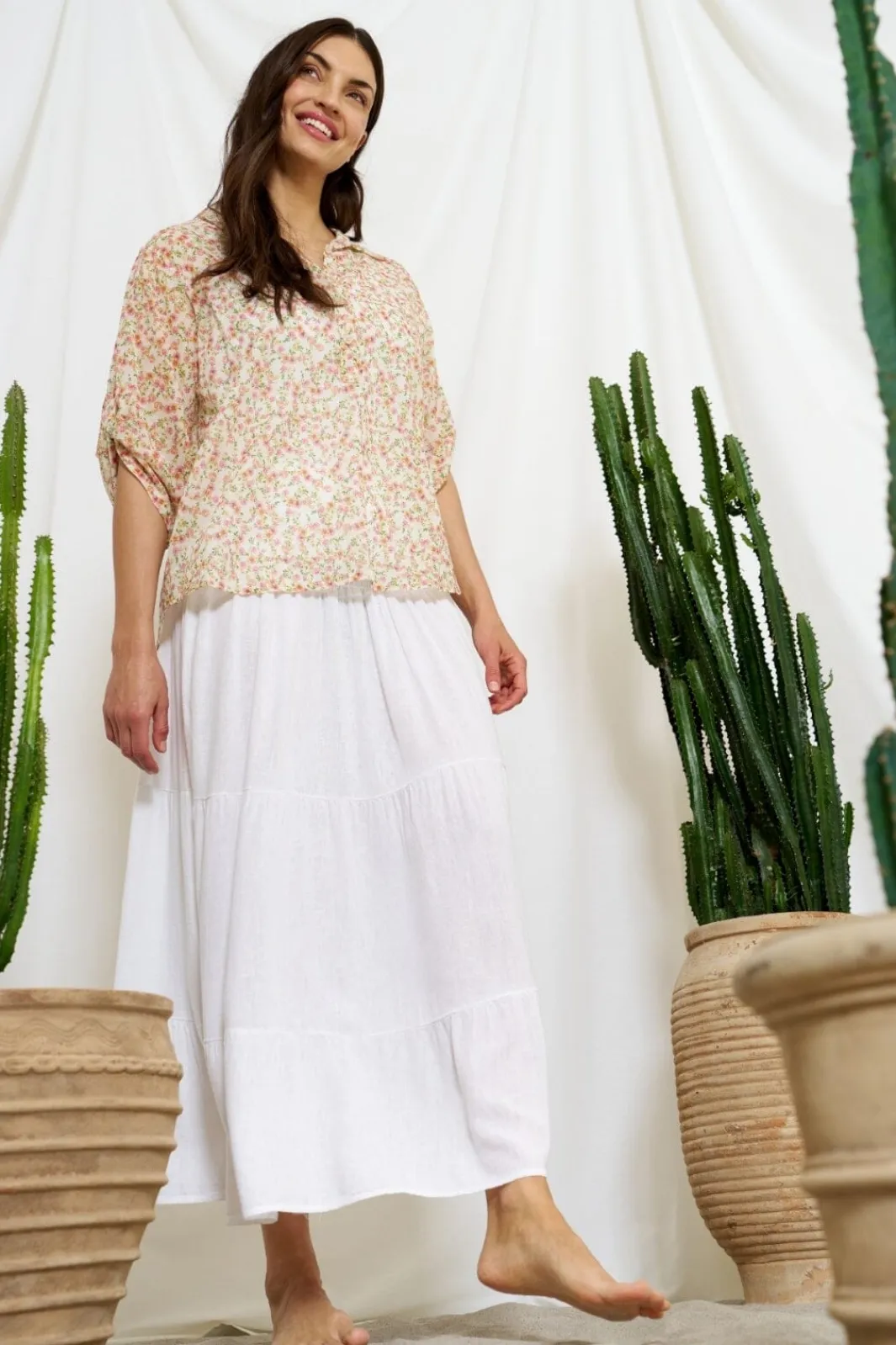 Online Marta Du Chateau Cpalmira Shirt 7177 White620Tpg