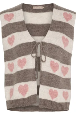 Outlet Marta Du Chateau Cphoenix Knit Vest 8069 Old Rose