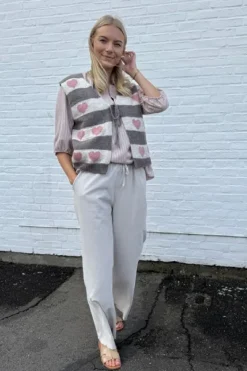 Outlet Marta Du Chateau Cphoenix Knit Vest 8069 Old Rose
